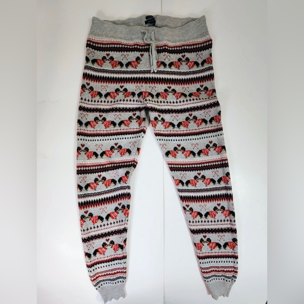 American Eagle Knit Joggers Pajama Pants w Daschunds Women's Size Large